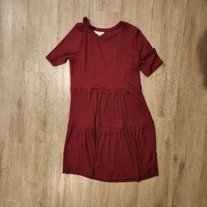 Lauren Conrad Burgundy Dress